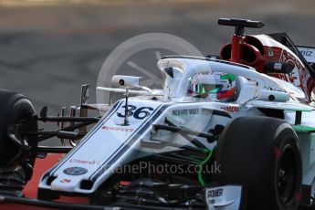 World © Octane Photographic Ltd. Formula 1 – In season test 1, day 1. Alfa Romeo Sauber F1 Team C37 – Antonio Giovinazzi. Circuit de Barcelona-Catalunya, Spain. Tuesday 15th May 2018.