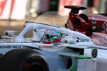 World © Octane Photographic Ltd. Formula 1 – In season test 1, day 1. Alfa Romeo Sauber F1 Team C37 – Antonio Giovinazzi. Circuit de Barcelona-Catalunya, Spain. Tuesday 15th May 2018.