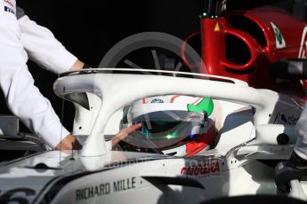 World © Octane Photographic Ltd. Formula 1 – In season test 1, day 1. Alfa Romeo Sauber F1 Team C37 – Antonio Giovinazzi. Circuit de Barcelona-Catalunya, Spain. Tuesday 15th May 2018.
