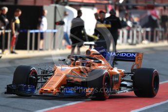 World © Octane Photographic Ltd. Formula 1 – In season test 1, day 1. McLaren MCL33 – Stoffel Vandoorne. Circuit de Barcelona-Catalunya, Spain. Tuesday 15th May 2018.