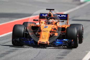 World © Octane Photographic Ltd. Formula 1 – In season test 1, day 1. McLaren MCL33 – Stoffel Vandoorne. Circuit de Barcelona-Catalunya, Spain. Tuesday 15th May 2018.