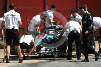 World © Octane Photographic Ltd. Formula 1 – In season test 1, day 1. Mercedes AMG Petronas Motorsport AMG F1 W09 EQ Power+ - Lewis Hamilton. Circuit de Barcelona-Catalunya, Spain. Tuesday 15th May 2018.