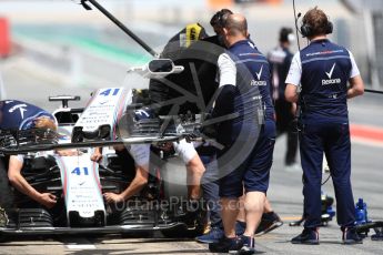 World © Octane Photographic Ltd. Formula 1 – In season test 1, day 1. Williams Martini Racing FW41 – Oliver Rowland. Circuit de Barcelona-Catalunya, Spain. Tuesday 15th May 2018.
