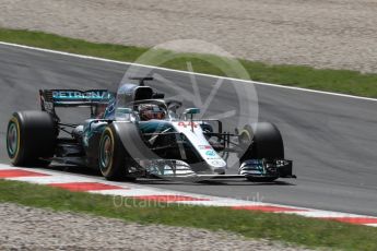 World © Octane Photographic Ltd. Formula 1 – In season test 1, day 1. Mercedes AMG Petronas Motorsport AMG F1 W09 EQ Power+ - Lewis Hamilton. Circuit de Barcelona-Catalunya, Spain. Tuesday 15th May 2018.