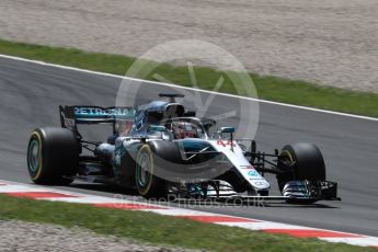 World © Octane Photographic Ltd. Formula 1 – In season test 1, day 1. Mercedes AMG Petronas Motorsport AMG F1 W09 EQ Power+ - Lewis Hamilton. Circuit de Barcelona-Catalunya, Spain. Tuesday 15th May 2018.