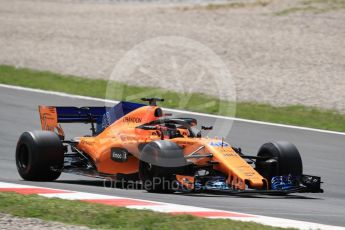 World © Octane Photographic Ltd. Formula 1 – In season test 1, day 1. McLaren MCL33 – Oliver Turvey. Circuit de Barcelona-Catalunya, Spain. Tuesday 15th May 2018.