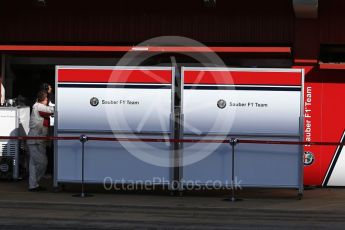 World © Octane Photographic Ltd. Formula 1 – In season test 1, day 1. Alfa Romeo Sauber F1 Team C37. Circuit de Barcelona-Catalunya, Spain. Tuesday 15th May 2018.