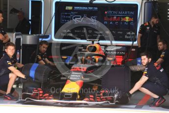 World © Octane Photographic Ltd. Formula 1 – In season test 1, day 1. Aston Martin Red Bull Racing TAG Heuer RB14 – Max Verstappen. Circuit de Barcelona-Catalunya, Spain. Tuesday 15th May 2018.