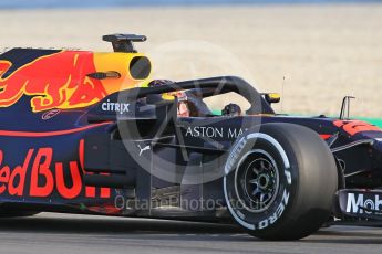 World © Octane Photographic Ltd. Formula 1 – In season test 1, day 2. Aston Martin Red Bull Racing TAG Heuer RB14 – Jake Dennis. Circuit de Barcelona-Catalunya, Spain. Wednesday 16th May 2018.