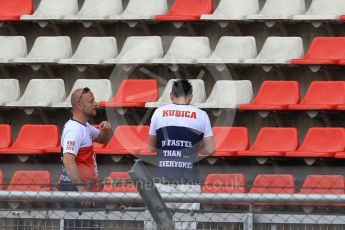 World © Octane Photographic Ltd. Formula 1 – In season test 1, day 2. Williams Martini Racing FW41 – Robert Kubica fans. Circuit de Barcelona-Catalunya, Spain. Wednesday 16th May 2018.