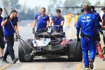 World © Octane Photographic Ltd. Formula 1 – In season test 1, day 2. Scuderia Toro Rosso STR13 – Sean Gelael. Circuit de Barcelona-Catalunya, Spain. Wednesday 16th May 2018.