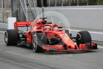 World © Octane Photographic Ltd. Formula 1 – In season test 1, day 2. Scuderia Ferrari SF71-H – Antonio Giovinazzi. Circuit de Barcelona-Catalunya, Spain. Wednesday 16th May 2018.