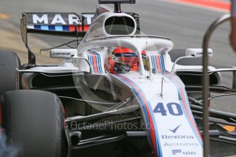 World © Octane Photographic Ltd. Formula 1 – In season test 1, day 2. Williams Martini Racing FW41 – Robert Kubica. Circuit de Barcelona-Catalunya, Spain. Wednesday 16th May 2018.