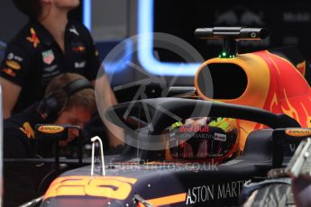 World © Octane Photographic Ltd. Formula 1 – In season test 1, day 2. Aston Martin Red Bull Racing TAG Heuer RB14 – Jake Dennis. Circuit de Barcelona-Catalunya, Spain. Wednesday 16th May 2018.