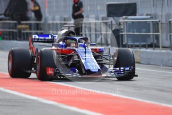 World © Octane Photographic Ltd. Formula 1 – In season test 1, day 2. Scuderia Toro Rosso STR13 – Sean Gelael. Circuit de Barcelona-Catalunya, Spain. Wednesday 16th May 2018.