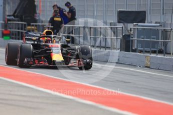 World © Octane Photographic Ltd. Formula 1 – In season test 1, day 2. Aston Martin Red Bull Racing TAG Heuer RB14 – Jake Dennis. Circuit de Barcelona-Catalunya, Spain. Wednesday 16th May 2018.