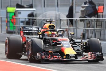World © Octane Photographic Ltd. Formula 1 – In season test 1, day 2. Aston Martin Red Bull Racing TAG Heuer RB14 – Jake Dennis. Circuit de Barcelona-Catalunya, Spain. Wednesday 16th May 2018.