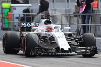 World © Octane Photographic Ltd. Formula 1 – In season test 1, day 2. Williams Martini Racing FW41 – Robert Kubica. Circuit de Barcelona-Catalunya, Spain. Wednesday 16th May 2018.