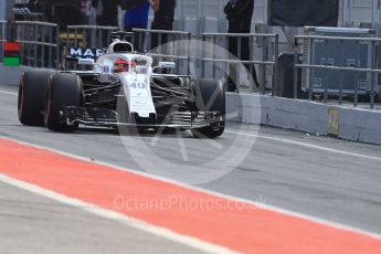 World © Octane Photographic Ltd. Formula 1 – In season test 1, day 2. Williams Martini Racing FW41 – Robert Kubica. Circuit de Barcelona-Catalunya, Spain. Wednesday 16th May 2018.