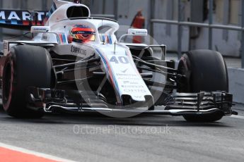 World © Octane Photographic Ltd. Formula 1 – In season test 1, day 2. Williams Martini Racing FW41 – Robert Kubica. Circuit de Barcelona-Catalunya, Spain. Wednesday 16th May 2018.