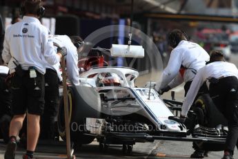 World © Octane Photographic Ltd. Formula 1 – In season test 1, day 2. Alfa Romeo Sauber F1 Team C37 – Charles Leclerc. Circuit de Barcelona-Catalunya, Spain. Wednesday 16th May 2018.