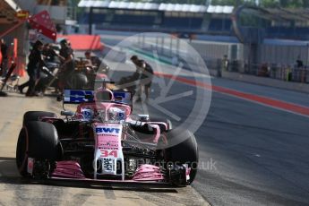 World © Octane Photographic Ltd. Formula 1 – In season test 1, day 2. Sahara Force India VJM11 – Nikita Mazepin. Circuit de Barcelona-Catalunya, Spain. Wednesday 16th May 2018.