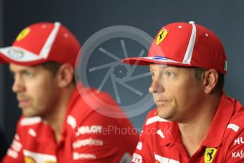 World © Octane Photographic Ltd. Formula 1 – Italian GP - FIA Drivers’ Press Conference. Scuderia Ferrari - Kimi Raikkonen. Autodromo Nazionale di Monza, Monza, Italy. Thursday 30th August 2018.