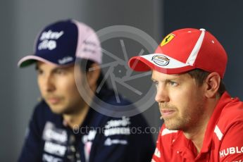 World © Octane Photographic Ltd. Formula 1 – Italian GP - FIA Drivers’ Press Conference. Scuderia Ferrari - Sebastian Vettel. Autodromo Nazionale di Monza, Monza, Italy. Thursday 30th August 2018.