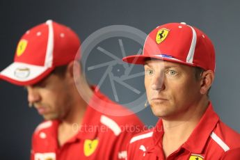 World © Octane Photographic Ltd. Formula 1 – Italian GP - FIA Drivers’ Press Conference. Scuderia Ferrari - Kimi Raikkonen. Autodromo Nazionale di Monza, Monza, Italy. Thursday 30th August 2018.