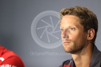 World © Octane Photographic Ltd. Formula 1 – Italian GP - FIA Drivers’ Press Conference. Haas F1 Team - Romain Grosjean Autodromo Nazionale di Monza, Monza, Italy. Thursday 30th August 2018.