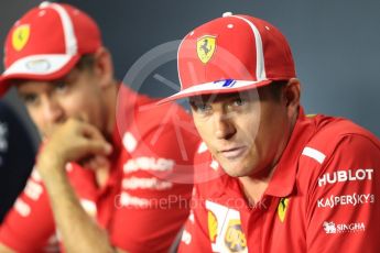 World © Octane Photographic Ltd. Formula 1 – Italian GP - FIA Drivers’ Press Conference. Scuderia Ferrari - Kimi Raikkonen. Autodromo Nazionale di Monza, Monza, Italy. Thursday 30th August 2018.