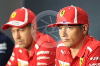 World © Octane Photographic Ltd. Formula 1 – Italian GP - FIA Drivers’ Press Conference. Scuderia Ferrari - Kimi Raikkonen. Autodromo Nazionale di Monza, Monza, Italy. Thursday 30th August 2018.