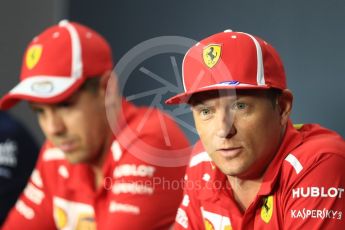 World © Octane Photographic Ltd. Formula 1 – Italian GP - FIA Drivers’ Press Conference. Scuderia Ferrari - Kimi Raikkonen. Autodromo Nazionale di Monza, Monza, Italy. Thursday 30th August 2018.