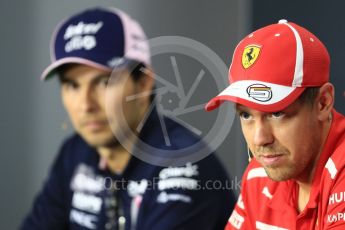 World © Octane Photographic Ltd. Formula 1 – Italian GP - FIA Drivers’ Press Conference. Scuderia Ferrari - Sebastian Vettel. Autodromo Nazionale di Monza, Monza, Italy. Thursday 30th August 2018.