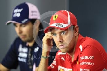 World © Octane Photographic Ltd. Formula 1 – Italian GP - FIA Drivers’ Press Conference. Scuderia Ferrari - Sebastian Vettel. Autodromo Nazionale di Monza, Monza, Italy. Thursday 30th August 2018.