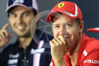 World © Octane Photographic Ltd. Formula 1 – Italian GP - FIA Drivers’ Press Conference. Scuderia Ferrari - Sebastian Vettel. Autodromo Nazionale di Monza, Monza, Italy. Thursday 30th August 2018.