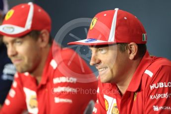 World © Octane Photographic Ltd. Formula 1 – Italian GP - FIA Drivers’ Press Conference. Scuderia Ferrari - Kimi Raikkonen. Autodromo Nazionale di Monza, Monza, Italy. Thursday 30th August 2018.