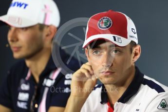 World © Octane Photographic Ltd. Formula 1 – Italian GP - FIA Drivers’ Press Conference. Alfa Romeo Sauber F1 Team- Charles Leclerc. Autodromo Nazionale di Monza, Monza, Italy. Thursday 30th August 2018.