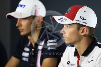 World © Octane Photographic Ltd. Formula 1 – Italian GP - FIA Drivers’ Press Conference. Alfa Romeo Sauber F1 Team- Charles Leclerc. Autodromo Nazionale di Monza, Monza, Italy. Thursday 30th August 2018.