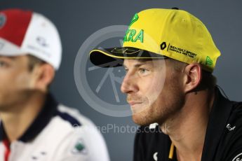 World © Octane Photographic Ltd. Formula 1 – Italian GP - FIA Drivers’ Press Conference. Renault Sport F1 Team – Nico Hulkenberg. Autodromo Nazionale di Monza, Monza, Italy. Thursday 30th August 2018.