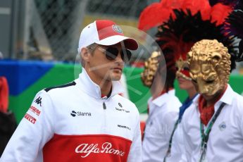 World © Octane Photographic Ltd. Formula 1 – Italian GP - Drivers Parade. Alfa Romeo Sauber F1 Team C37 – Marcus Ericsson. Autodromo Nazionale di Monza, Monza, Italy. Sunday 2nd September 2018.