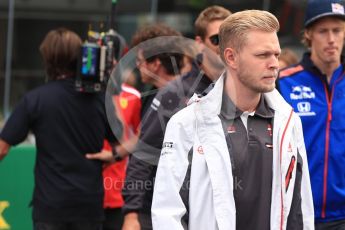 World © Octane Photographic Ltd. Formula 1 – Italian GP - Drivers Parade. Haas F1 Team VF-18 – Kevin Magnussen. Autodromo Nazionale di Monza, Monza, Italy. Sunday 2nd September 2018.