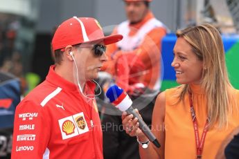 World © Octane Photographic Ltd. Formula 1 – Italian GP - Drivers Parade. Scuderia Ferrari SF71-H – Kimi Raikkonen. Autodromo Nazionale di Monza, Monza, Italy. Sunday 2nd September 2018.