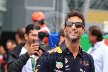 World © Octane Photographic Ltd. Formula 1 – Italian GP - Drivers Parade. Aston Martin Red Bull Racing TAG Heuer RB14 – Daniel Ricciardo. Autodromo Nazionale di Monza, Monza, Italy. Sunday 2nd September 2018.