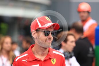 World © Octane Photographic Ltd. Formula 1 – Italian GP - Drivers Parade. Scuderia Ferrari SF71-H – Sebastian Vettel. Autodromo Nazionale di Monza, Monza, Italy. Sunday 2nd September 2018.