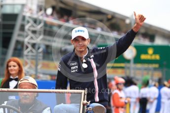 World © Octane Photographic Ltd. Formula 1 – Italian GP - Drivers Parade. Racing Point Force India VJM11 - Esteban Ocon. Autodromo Nazionale di Monza, Monza, Italy. Sunday 2nd September 2018.