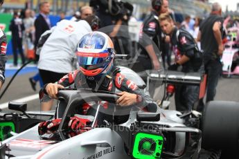 World © Octane Photographic Ltd. Formula 1 – Italian GP - Grid. Haas F1 Team VF-18 – Romain Grosjean. Autodromo Nazionale di Monza, Monza, Italy. Sunday 2nd September 2018.