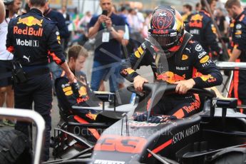 World © Octane Photographic Ltd. Formula 1 – Italian GP - Grid. Aston Martin Red Bull Racing TAG Heuer RB14 – Max Verstappen. Autodromo Nazionale di Monza, Monza, Italy. Sunday 2nd September 2018.