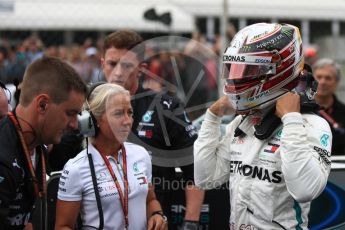 World © Octane Photographic Ltd. Formula 1 – Italian GP - Grid. Mercedes AMG Petronas Motorsport AMG F1 W09 EQ Power+ - Lewis Hamilton. Autodromo Nazionale di Monza, Monza, Italy. Sunday 2nd September 2018.