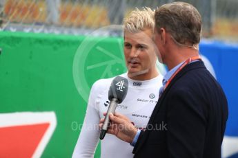 World © Octane Photographic Ltd. Formula 1 – Italian GP - Grid. Alfa Romeo Sauber F1 Team C37 – Marcus Ericsson. Autodromo Nazionale di Monza, Monza, Italy. Sunday 2nd September 2018.